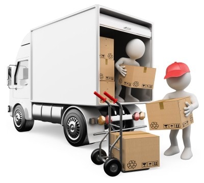 why hire a removalist, graphic illustration of removal professionals loading or unloaded moving boxes from a truck.