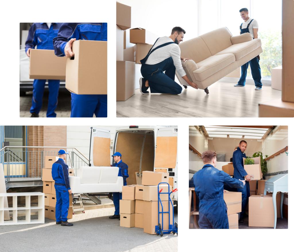 4 images of faulkner removals working on local office removals jobs