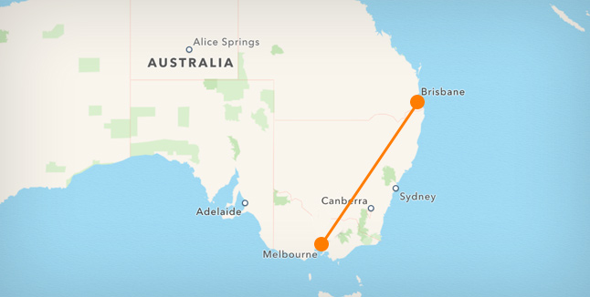 brisbane to sydney removalist route map